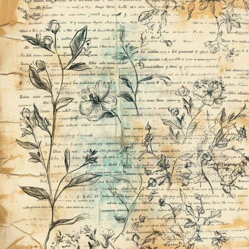 Naklejki foliowe do scrapbookingu i art journalingu Flower Background 3 ScrapLove