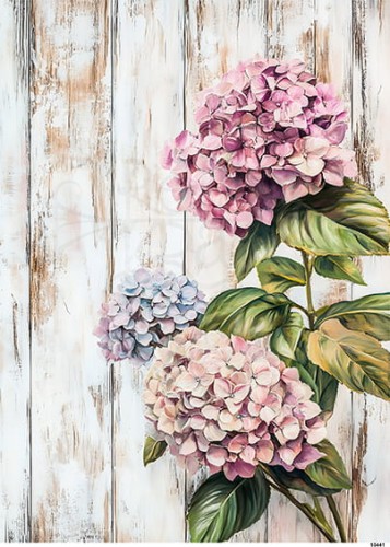 Papier ryżowy do decoupage A4 Kwiat Hortensja 10441