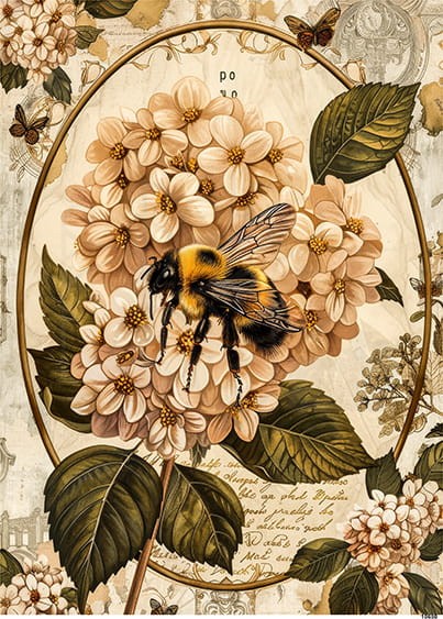 Papier ryżowy do decoupage A5 Pszczoła 10650