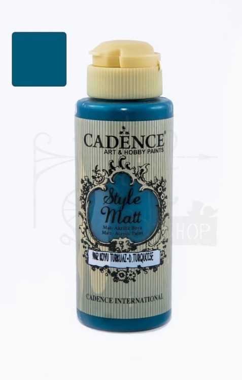 Farba akrylowa matowa Style Matt ciemny turkus 120ml S9062 Cadence