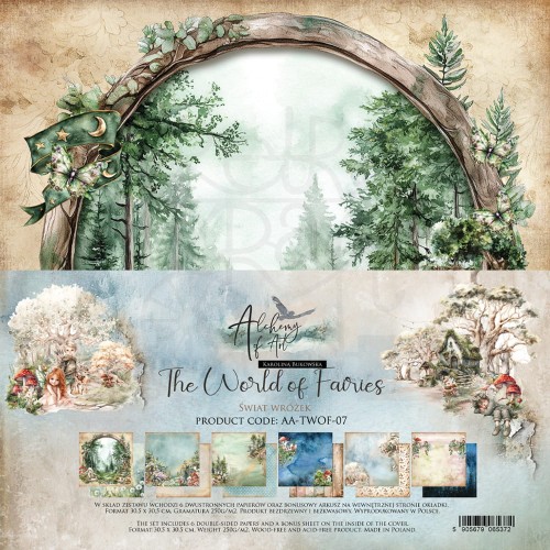 Zestaw papierów do scrapbookingu 30x30 The World of Fairies AA-TWOF-07 Alchemy of Art