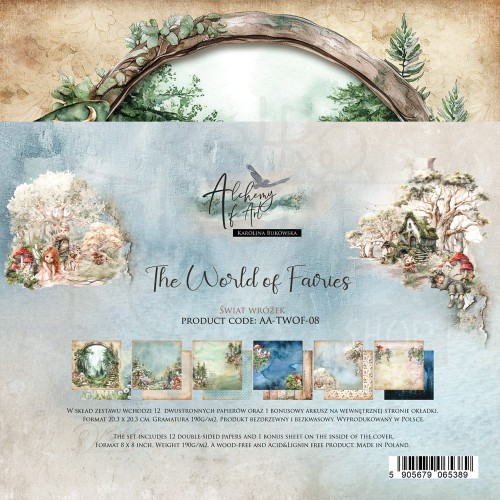 Zestaw papierów do scrapbookingu 20x20 The World of Fairies AA-TWOF-08 Alchemy of Art