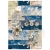 Papier ryżowy do scrapbookingu A4 Urban Blue Denim 4 arkusze MF002 Ciao Bella