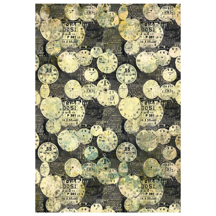 Papier ryżowy do scrapbookingu A4 Time Capsule 4 arkusze MF001 Ciao Bella