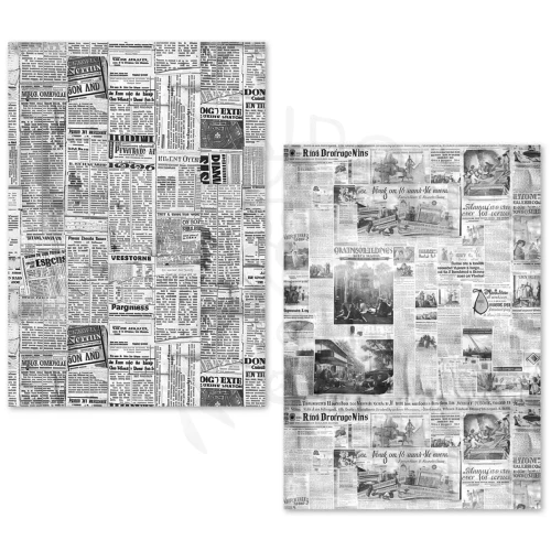 Zestaw papierów Tissue Paper A5 Newspapers 24 arkusze ME003 Ciao Bella