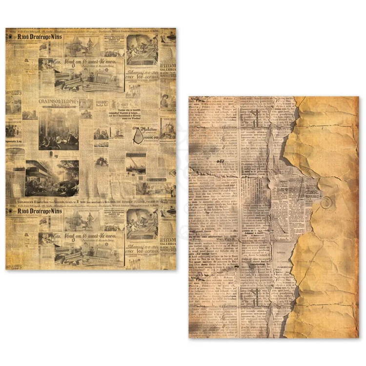 Zestaw papierów Tissue Paper A5 Newspapers 24 arkusze ME003 Ciao Bella