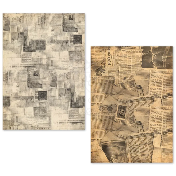 Zestaw papierów Tissue Paper A5 Newspapers 24 arkusze ME003 Ciao Bella