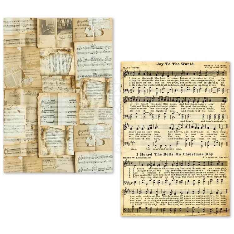 Zestaw papierów Tissue Paper A5 Music Sheet 24 arkusze ME002 Ciao Bella