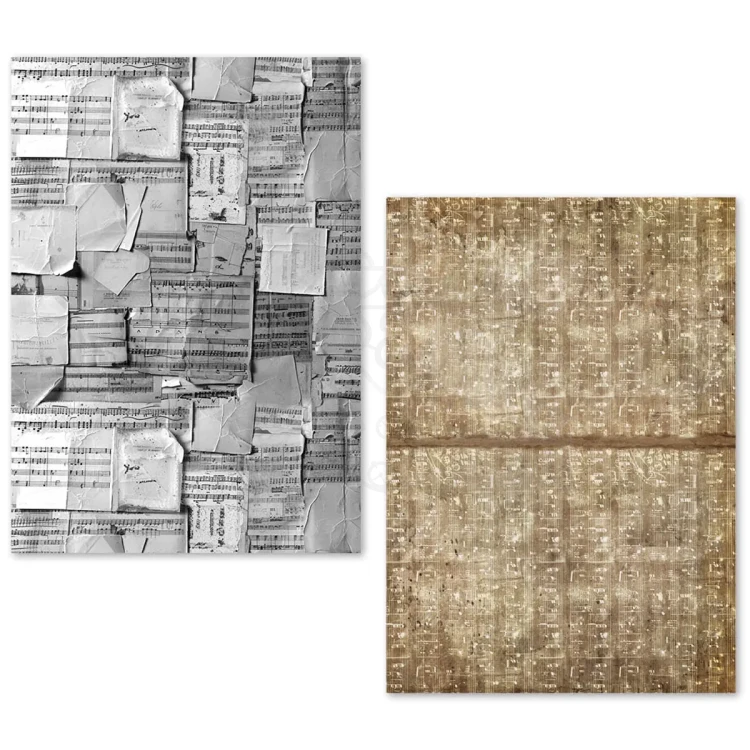 Zestaw papierów Tissue Paper A5 Music Sheet 24 arkusze ME002 Ciao Bella