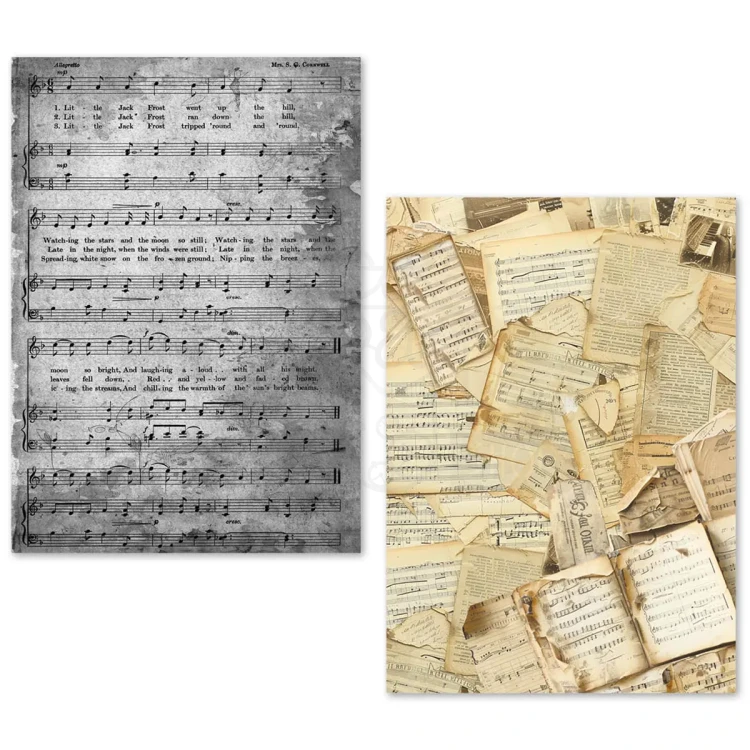 Zestaw papierów Tissue Paper A5 Music Sheet 24 arkusze ME002 Ciao Bella