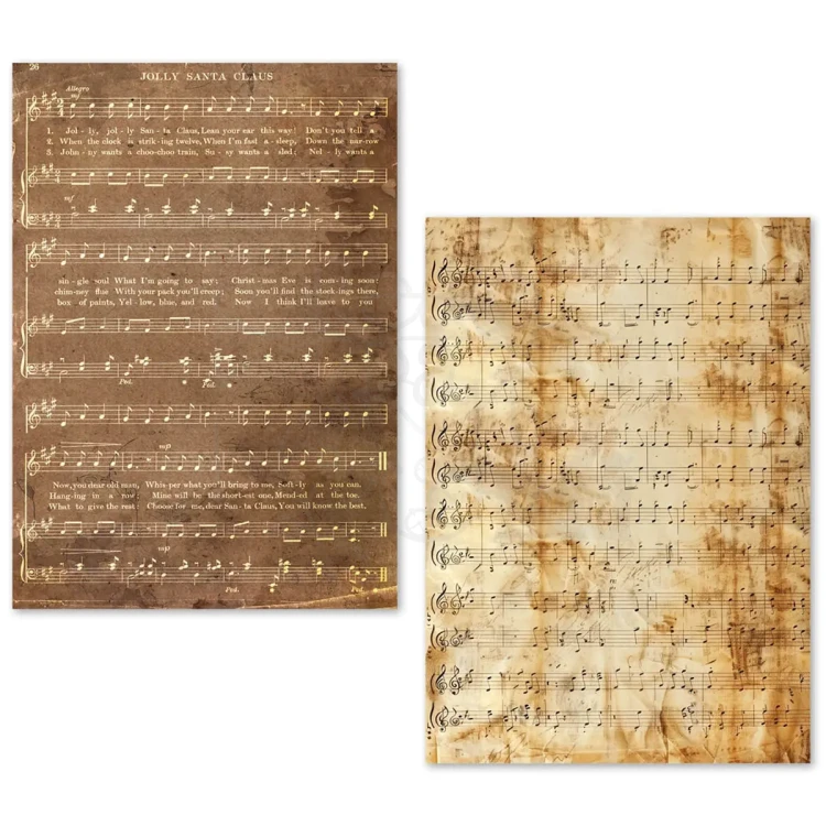Zestaw papierów Tissue Paper A5 Music Sheet 24 arkusze ME002 Ciao Bella