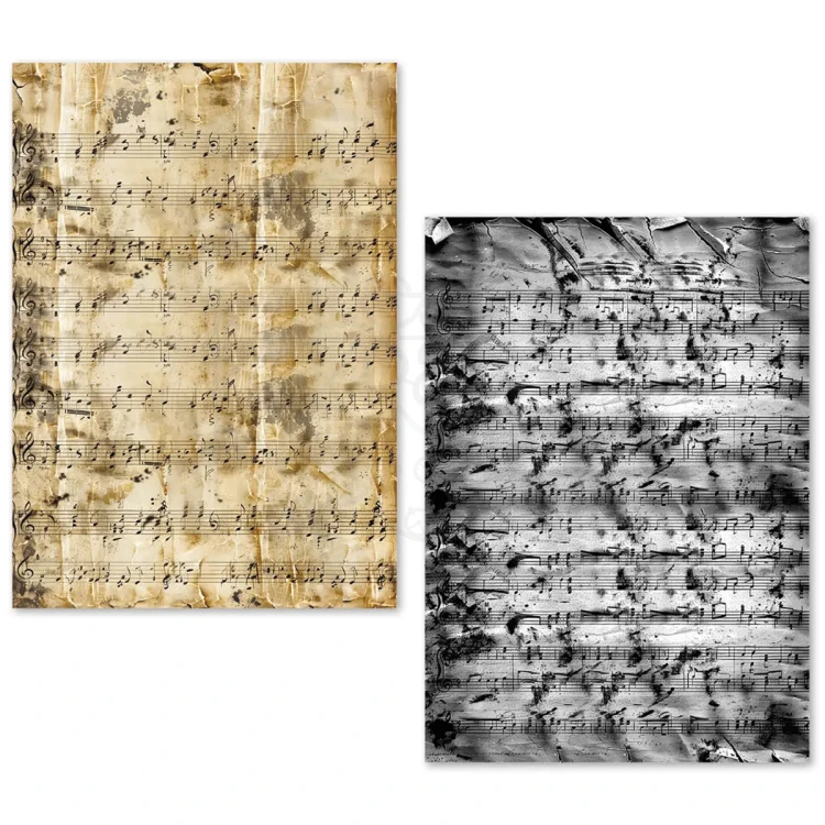 Zestaw papierów Tissue Paper A5 Music Sheet 24 arkusze ME002 Ciao Bella