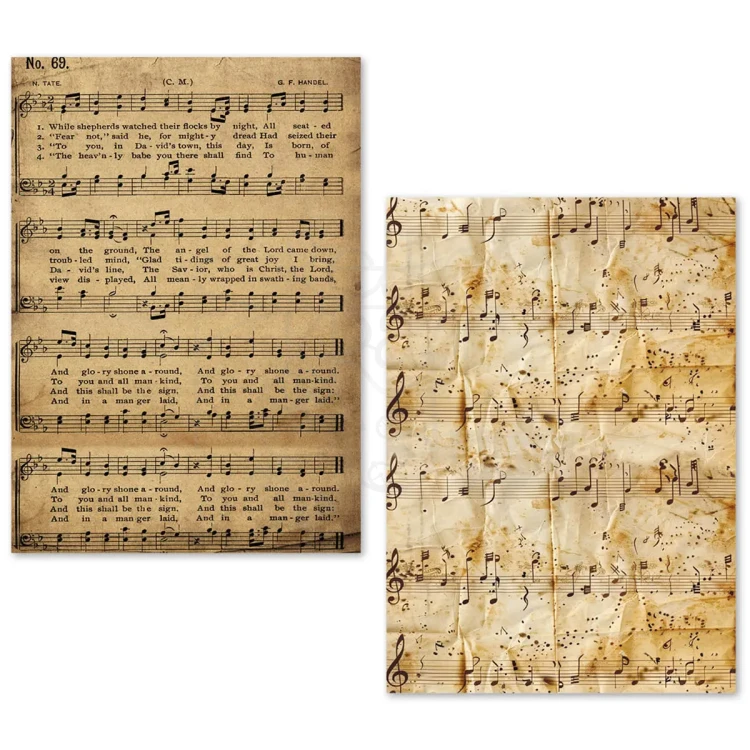 Zestaw papierów Tissue Paper A5 Music Sheet 24 arkusze ME002 Ciao Bella