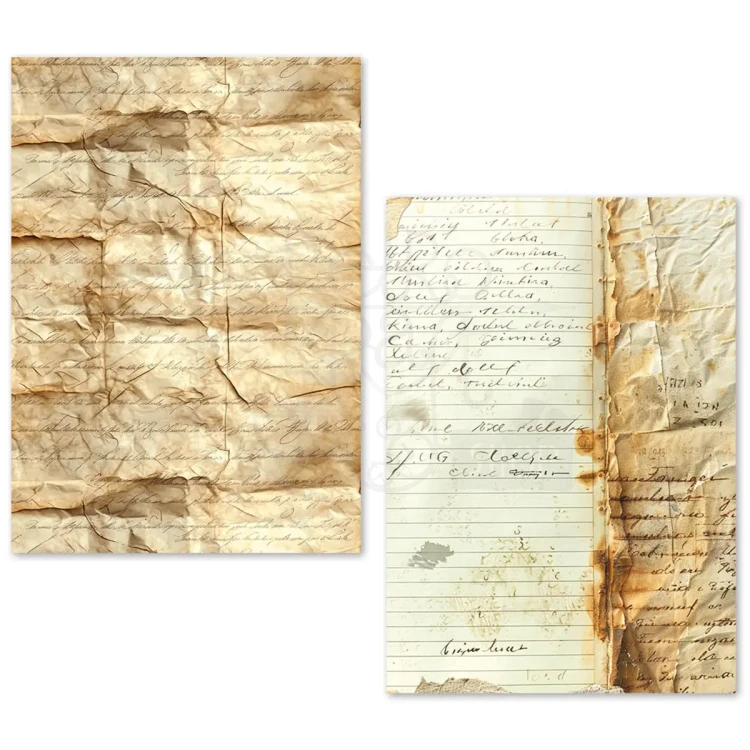 Zestaw papierów Tissue Paper A5 Vintage Manuscript 24 arkusze ME001 Ciao Bella