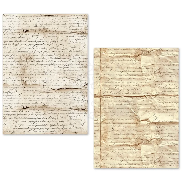 Zestaw papierów Tissue Paper A5 Vintage Manuscript 24 arkusze ME001 Ciao Bella