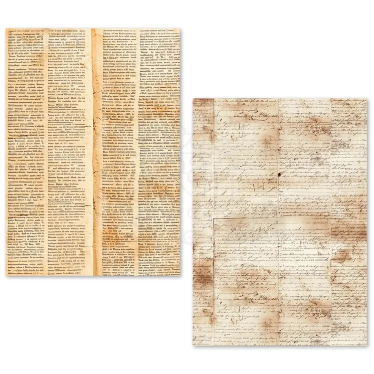 Zestaw papierów Tissue Paper A5 Vintage Manuscript 24 arkusze ME001 Ciao Bella