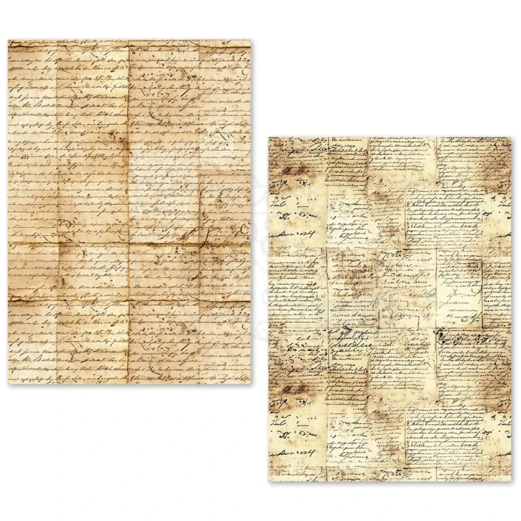 Zestaw papierów Tissue Paper A5 Vintage Manuscript 24 arkusze ME001 Ciao Bella