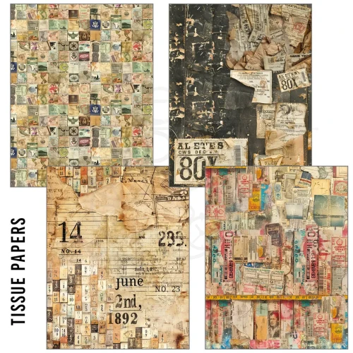 Zestaw A5 Tissue &amp; Vellum Paper Journey Ahead 8 arkuszy MC006 Ciao Bella