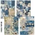 Zestaw A5 Tissue &amp; Vellum Paper Urban Blue Denim 8 arkuszy MC002 Ciao Bella