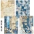 Zestaw A5 Tissue &amp; Vellum Paper Urban Blue Denim 8 arkuszy MC002 Ciao Bella