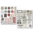 Naklejki 14x12cm Mixed Media Vintage Scripts 10 arkuszy MB003 Ciao Bella