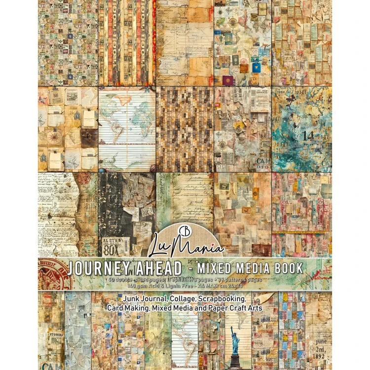 Zestaw papierów Mixed Media Book A4 Journey Ahead 50 arkuszy MA006 Ciao Bella