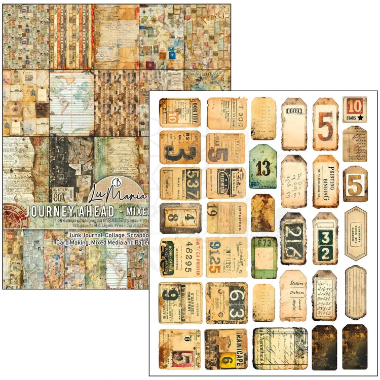 Zestaw papierów Mixed Media Book A4 Journey Ahead 50 arkuszy MA006 Ciao Bella