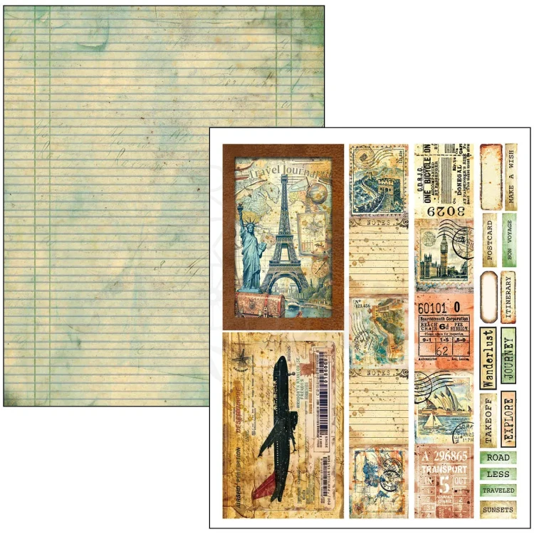 Zestaw papierów Mixed Media Book A4 Journey Ahead 50 arkuszy MA006 Ciao Bella