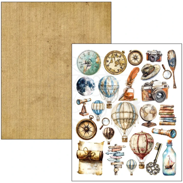 Zestaw papierów Mixed Media Book A4 Journey Ahead 50 arkuszy MA006 Ciao Bella
