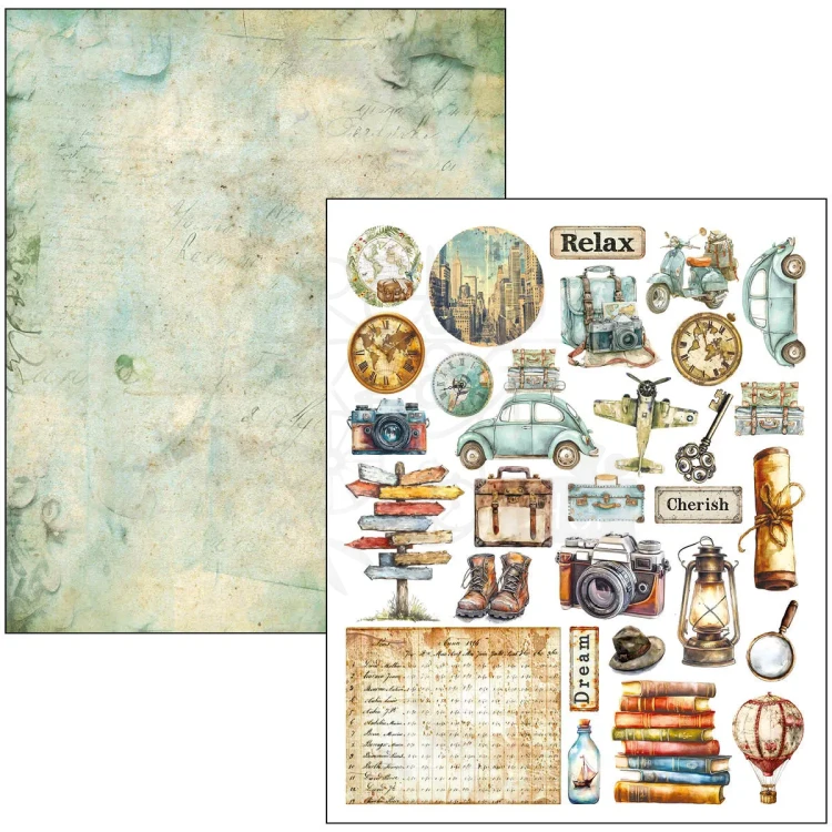 Zestaw papierów Mixed Media Book A4 Journey Ahead 50 arkuszy MA006 Ciao Bella