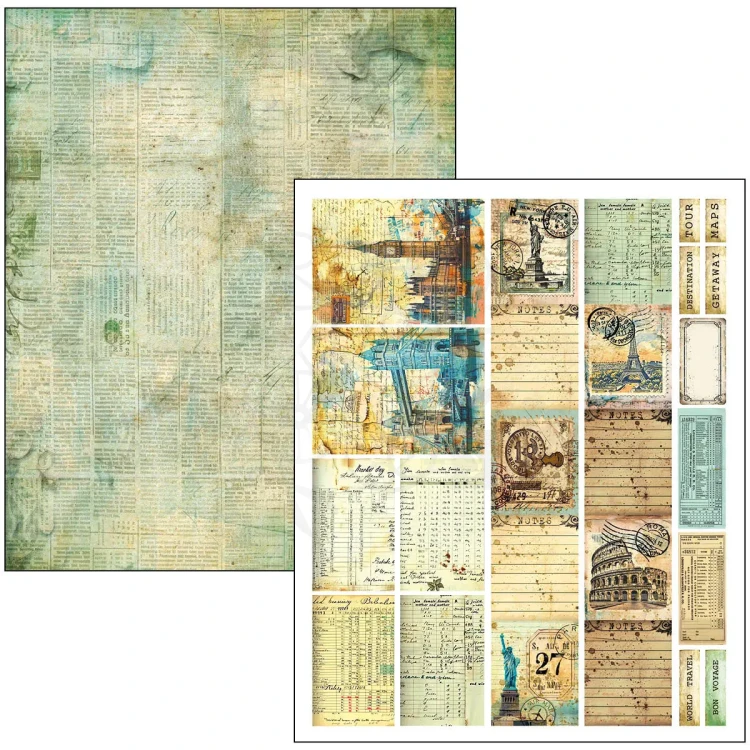 Zestaw papierów Mixed Media Book A4 Journey Ahead 50 arkuszy MA006 Ciao Bella