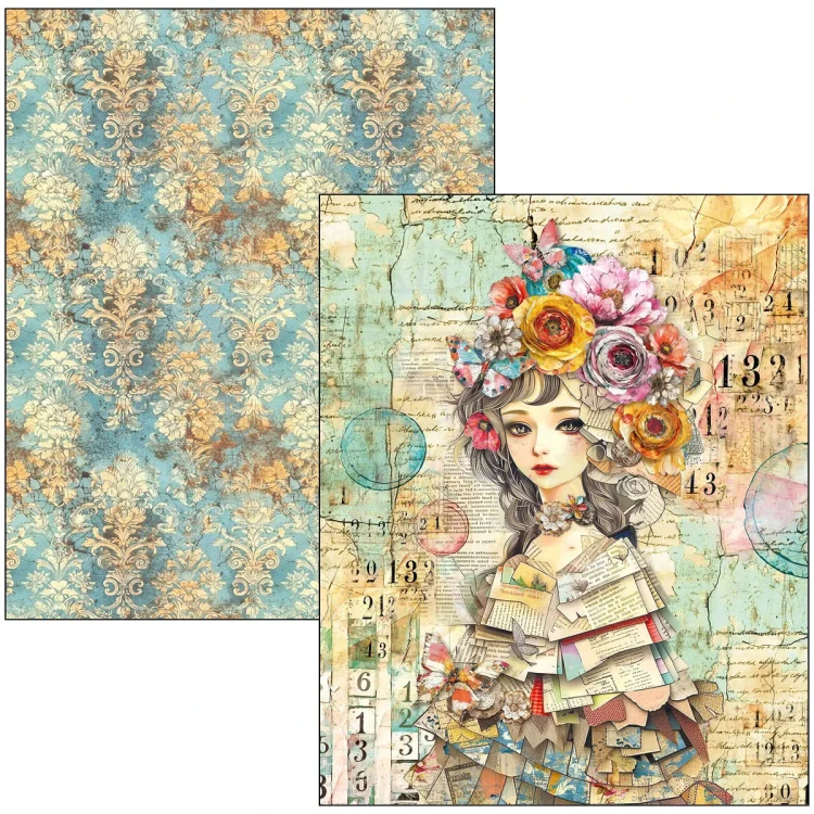 Zestaw papierów Mixed Media Book A4 Quintessential 50 arkuszy MA003 Ciao Bella