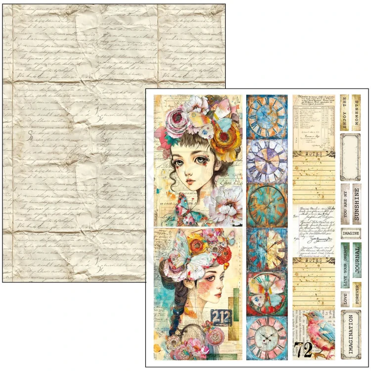Zestaw papierów Mixed Media Book A4 Quintessential 50 arkuszy MA003 Ciao Bella