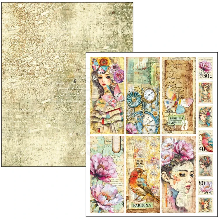 Zestaw papierów Mixed Media Book A4 Quintessential 50 arkuszy MA003 Ciao Bella