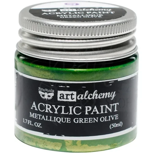 Farba akrylowa Art Alchemy Metallique Green Olive 963163 Prima