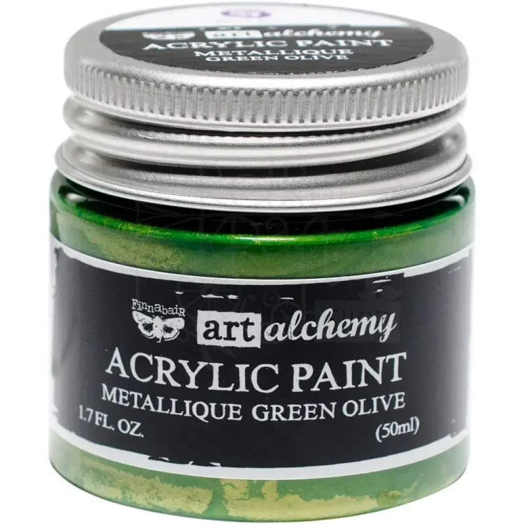 Farba akrylowa Art Alchemy Metallique Green Olive 963163 Prima