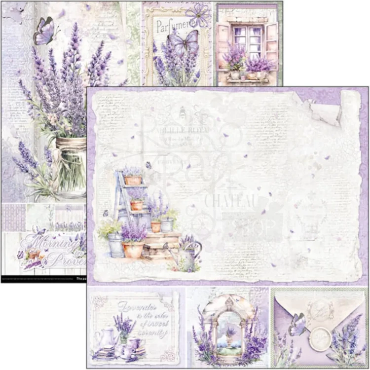 Zestaw papierów do scrapbookingu 30x30 Morning in Provence 12 szt CBPM074 Ciao Bella