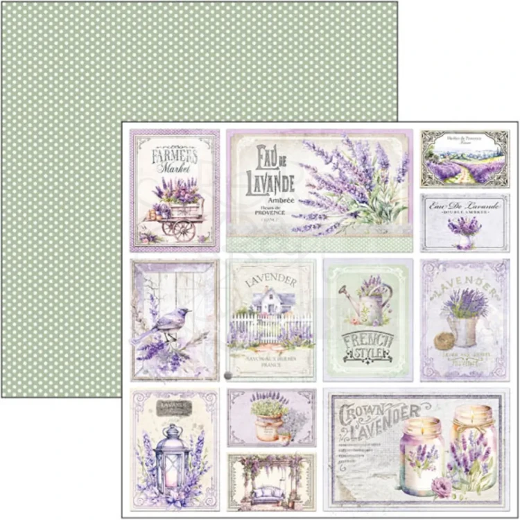 Zestaw papierów do scrapbookingu 30x30 Morning in Provence 12 szt CBPM074 Ciao Bella