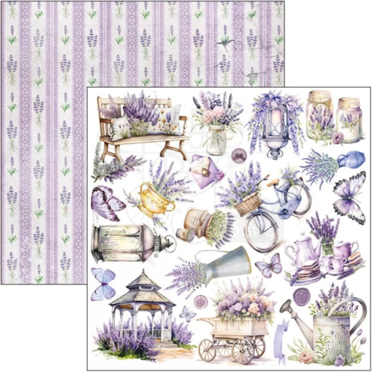 Zestaw papierów do scrapbookingu 30x30 Morning in Provence 12 szt CBPM074 Ciao Bella