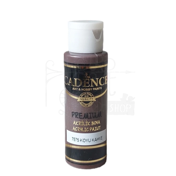 Farba akrylowa Premium Ciemny brąz 70ml P70-7575 Cadence