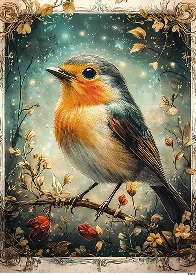 Papier ryżowy do decoupage A5 Ptaszek 10963