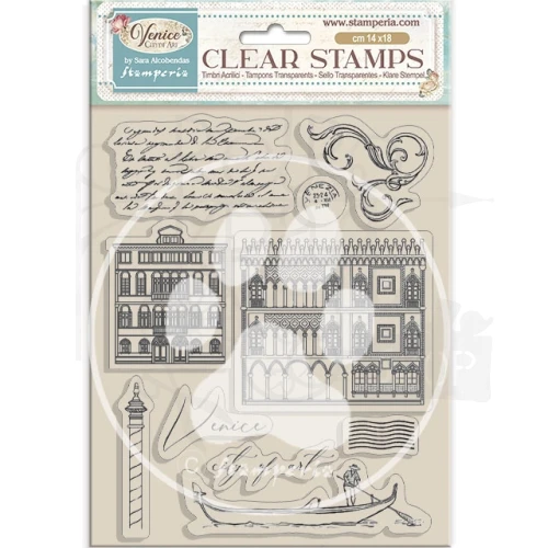Stempel akrylowy 14x18cm Venice City of Art - Elementy WTK222 Stamperia