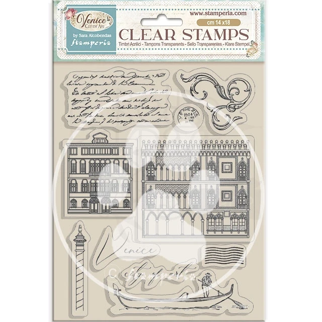 Stempel akrylowy 14x18cm Venice City of Art - Elementy WTK222 Stamperia