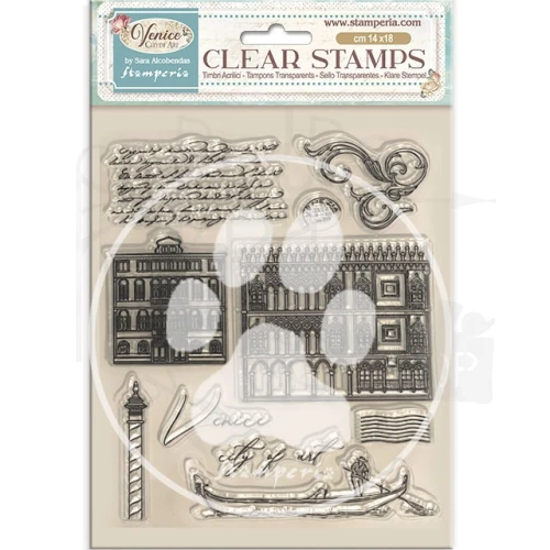 Stempel akrylowy 14x18cm Venice City of Art - Elementy WTK222 Stamperia