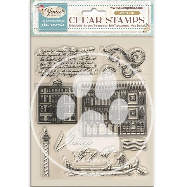 Stempel akrylowy 14x18cm Venice City of Art - Elementy WTK222 Stamperia