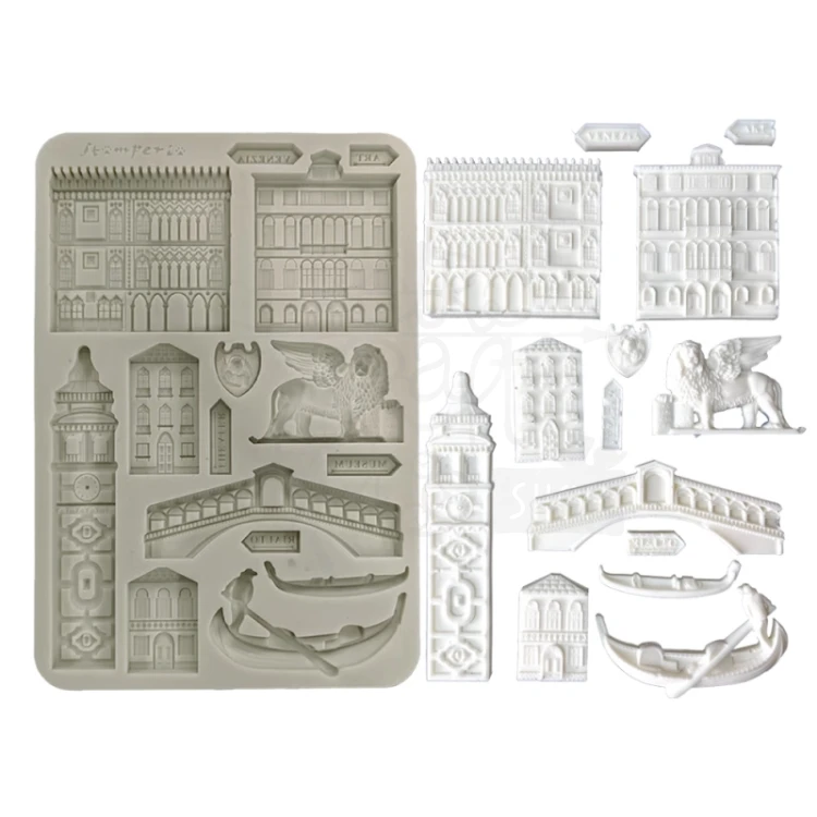 Foremka silikonowa A5 Venice City of Art - Monumenty KACMA581 Stamperia
