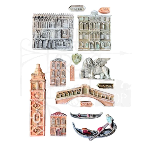 Foremka silikonowa A5 Venice City of Art - Monumenty KACMA581 Stamperia