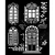 Szablon maska 20x25cm Venice City of Art - Okna KSTD181 Stamperia