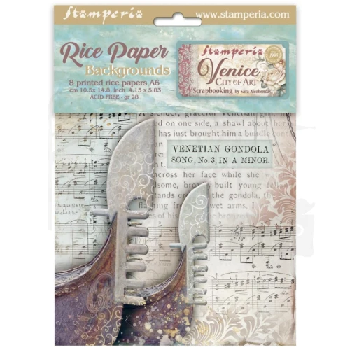 Papier ryżowy A6 Venice City of Art - DFSAK6042 Stamperia