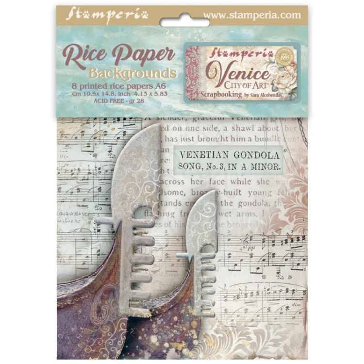 Papier ryżowy A6 Venice City of Art - DFSAK6042 Stamperia